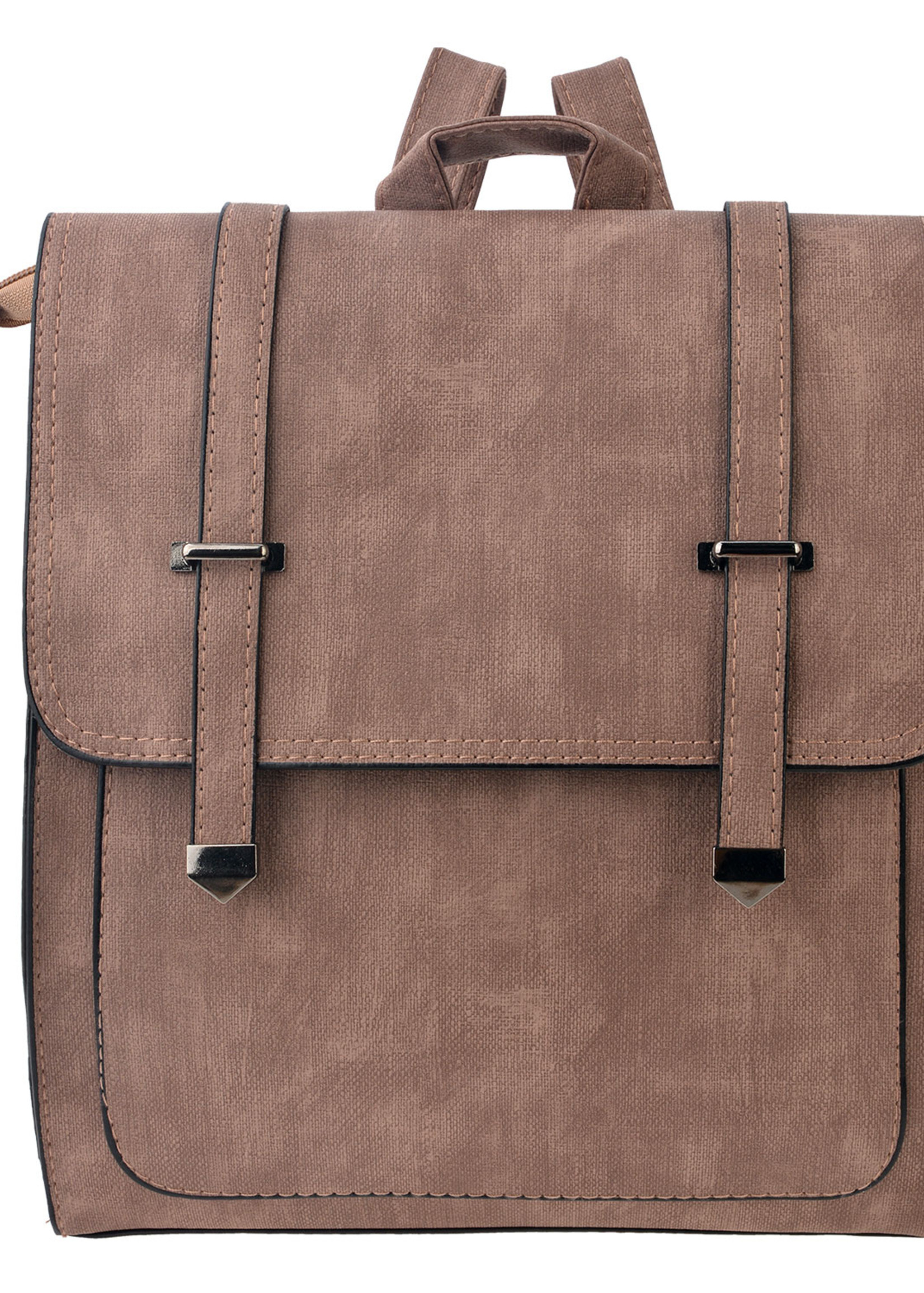 Clayre & Eef Rugzak 30*27 cm paars MLBAG0083