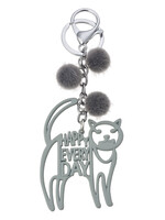 Clayre & Eef Porte-clés gris MLKCH0241