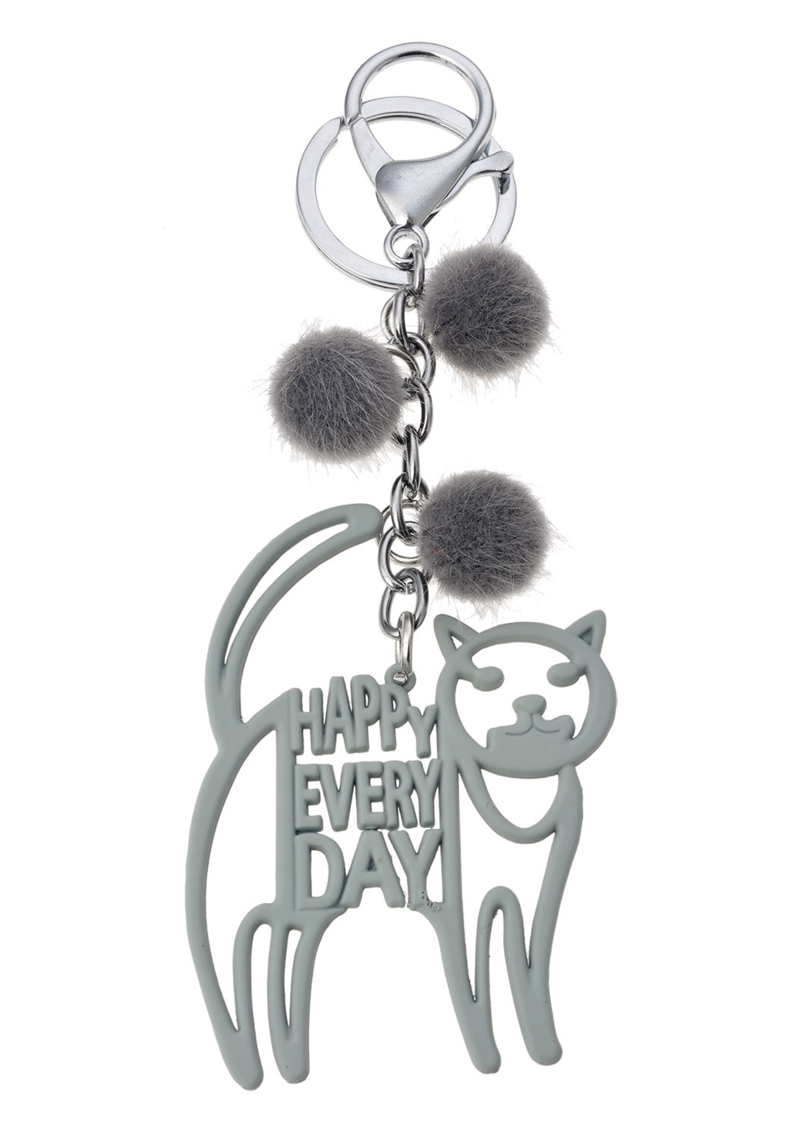 Clayre & Eef Porte-clés gris MLKCH0241