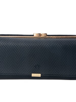 Clayre & Eef Porte-monnaie noir 19*10 cm noir MLPU0197D