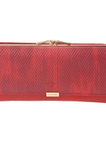 Clayre & Eef Portemonnee 19*10 cm rood MLPU0197R