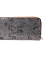 Clayre & Eef Porte-monnaie noir 19*10 cm gris MLPU0198G