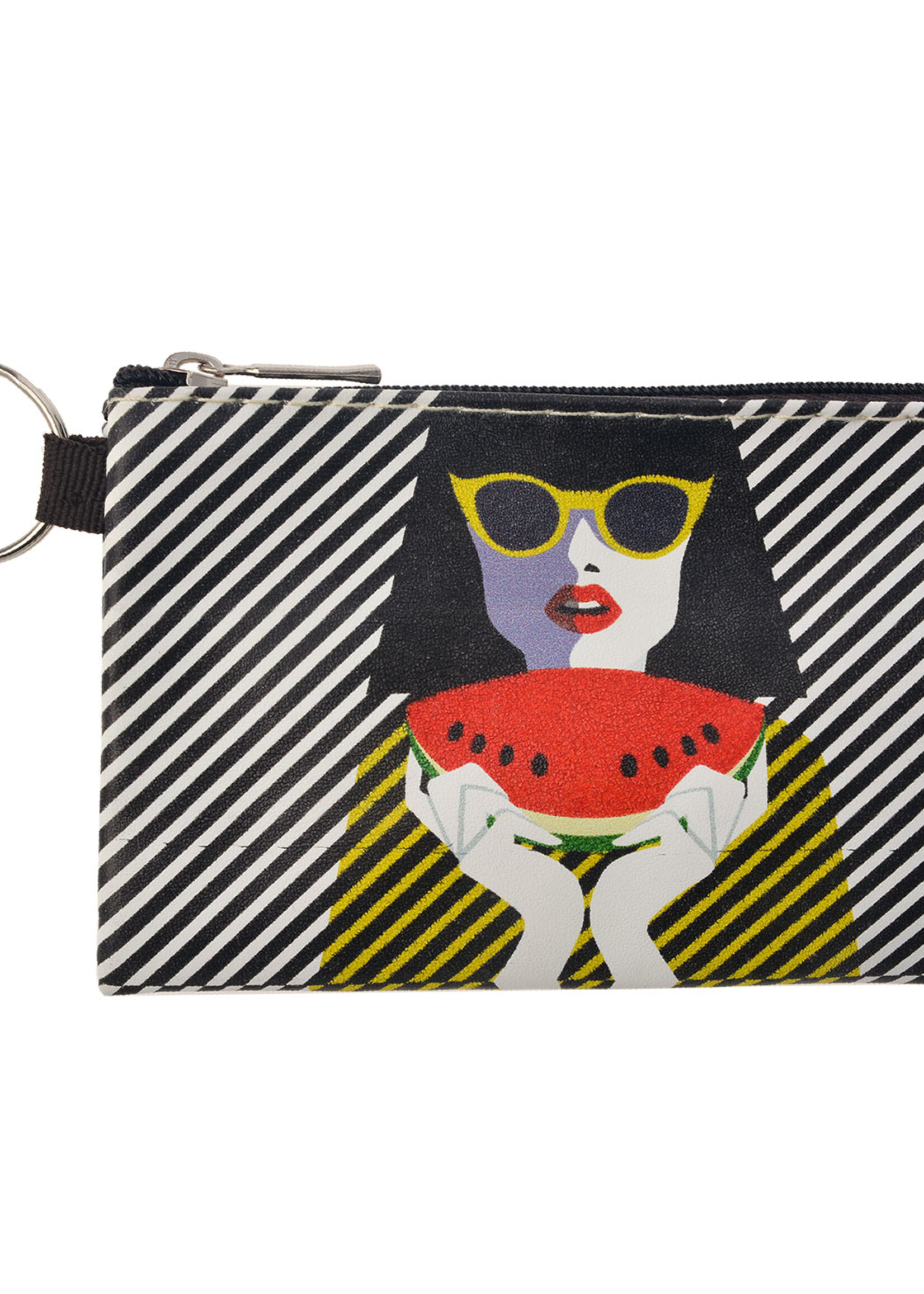 Clayre & Eef Portemonnee 12*8 cm meerkleurig MLSBS0023-01