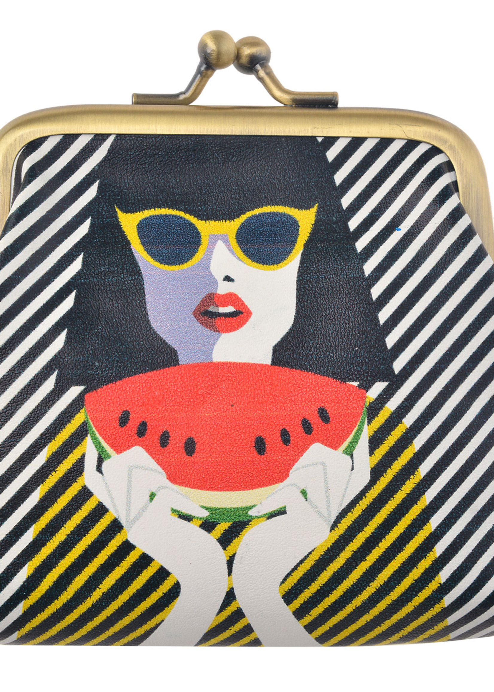 Clayre & Eef Porte-monnaie 8*9 cm multi couleurs MLSBS0023-03