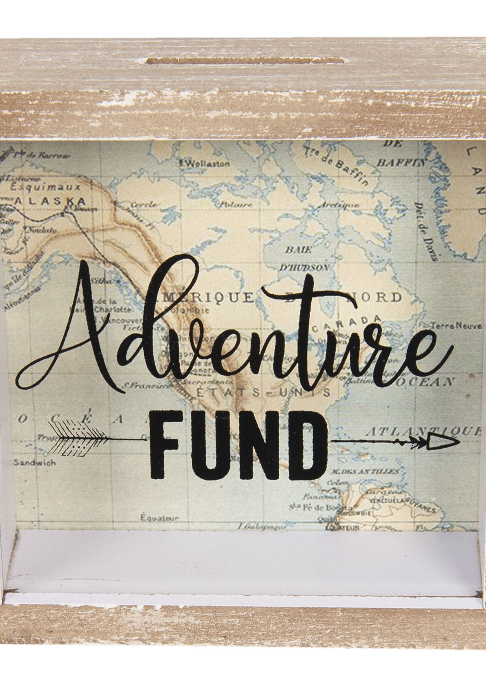 Clayre & Eef Spaarpot adventure Fund 15*5*15 cm 6H1734