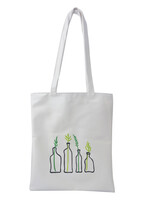 Clayre & Eef Sac 33*37 cm blanc MLBAG0339