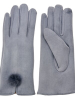 Clayre & Eef Gants 8*24 cm gris MLGL0018G