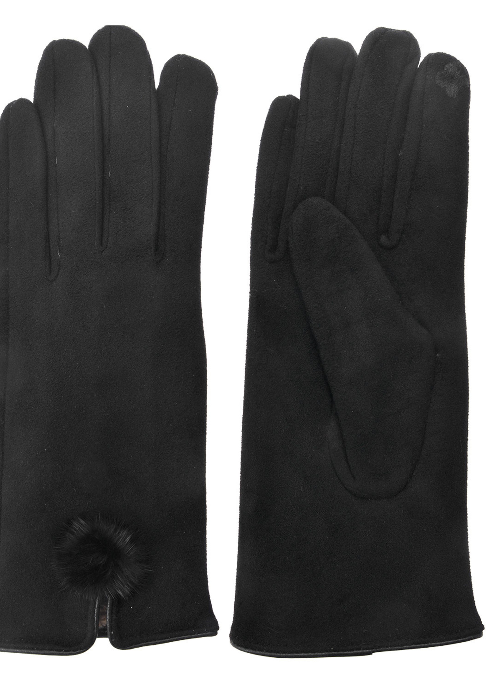 Clayre & Eef Gants 8*24 cm noir MLGL0018Z