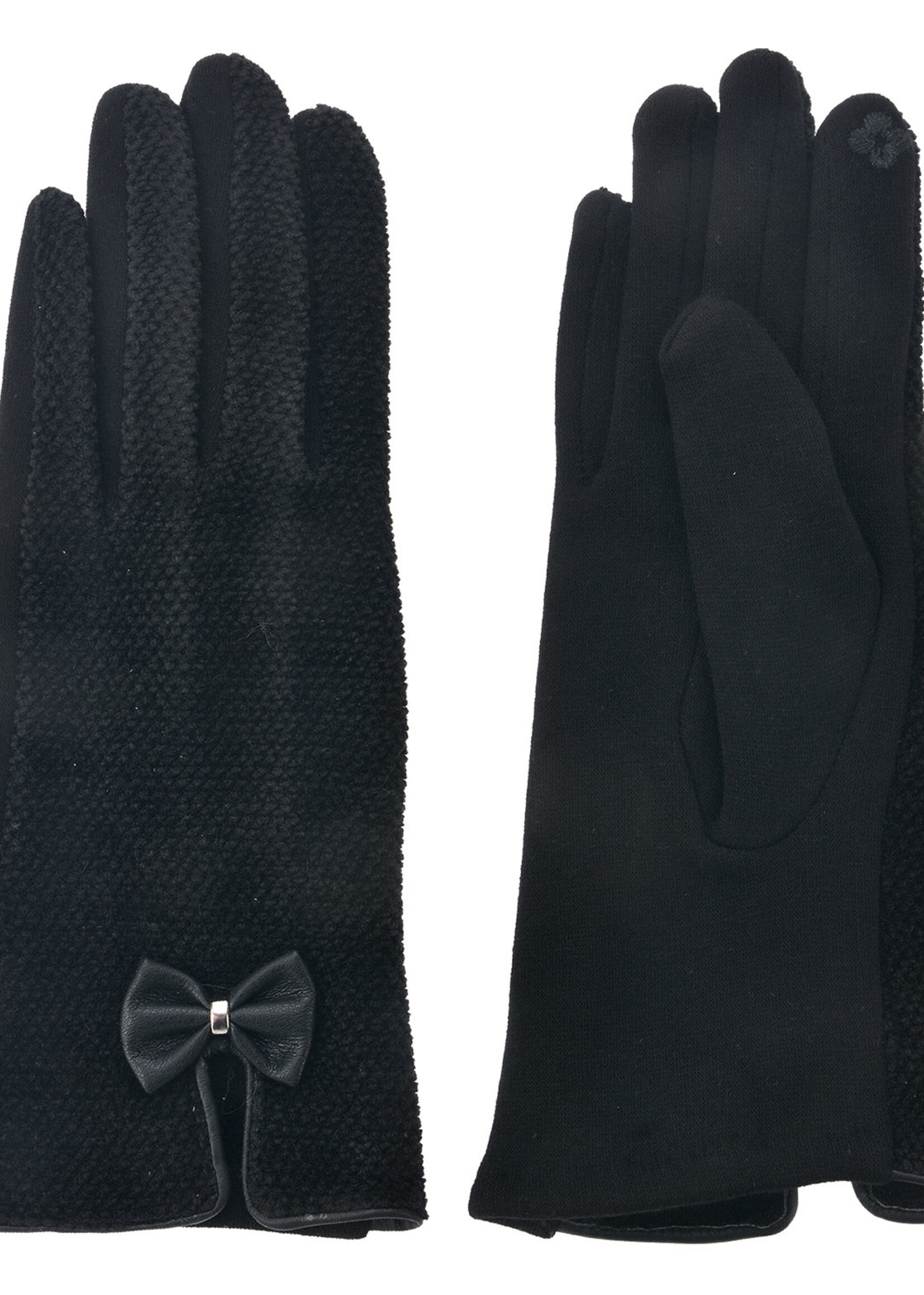 Clayre & Eef Gants 8*24 cm noir MLGL0027