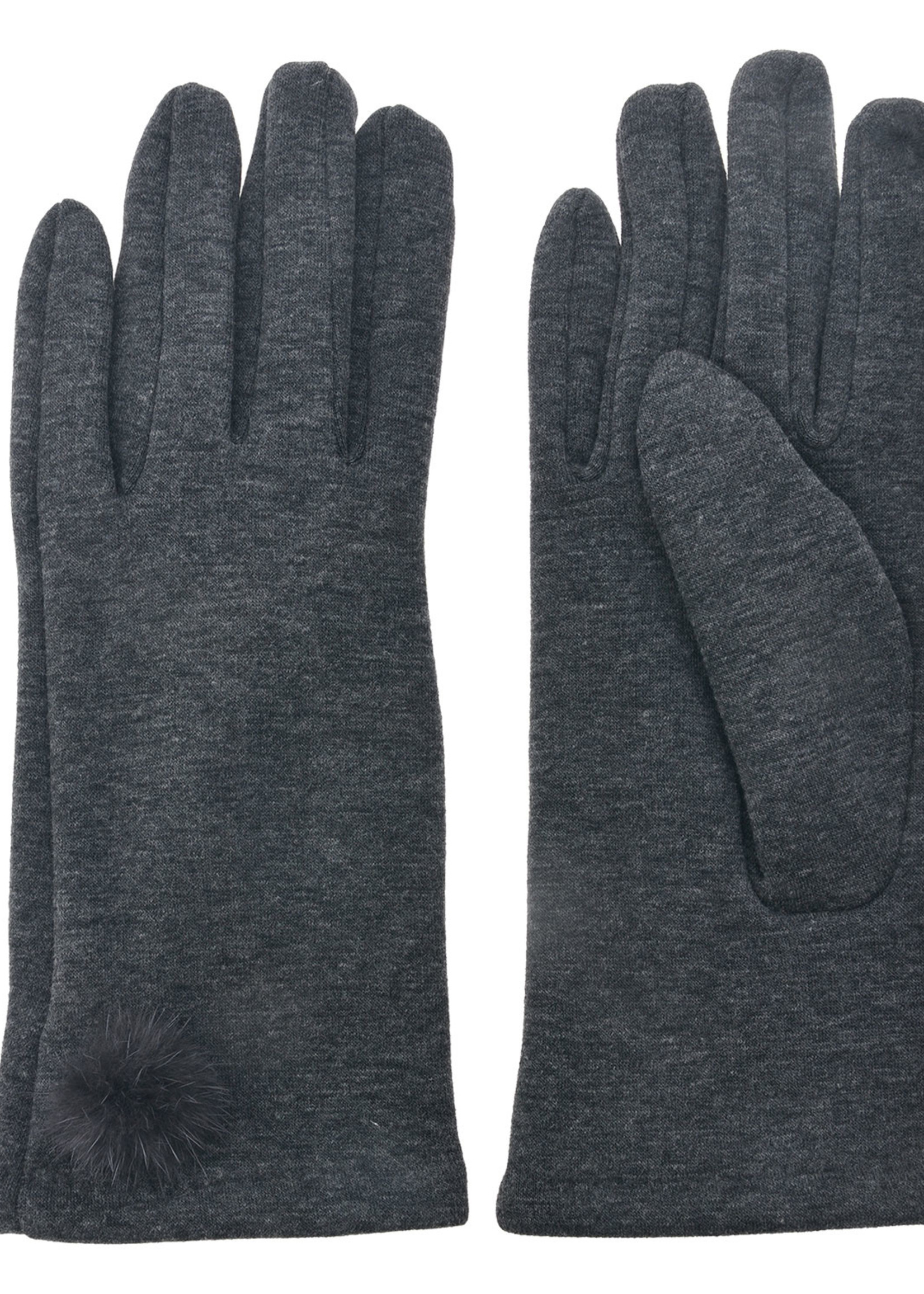 Clayre & Eef Gants 8*24 cm gris MLGL0029G