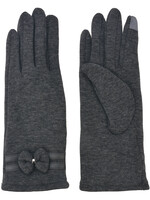 Clayre & Eef Gants 8*24 cm gris MLGL0032G