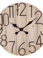 Clayre & Eef Horloge murale Ø 60*5 cm / 1*AA 5KL0151