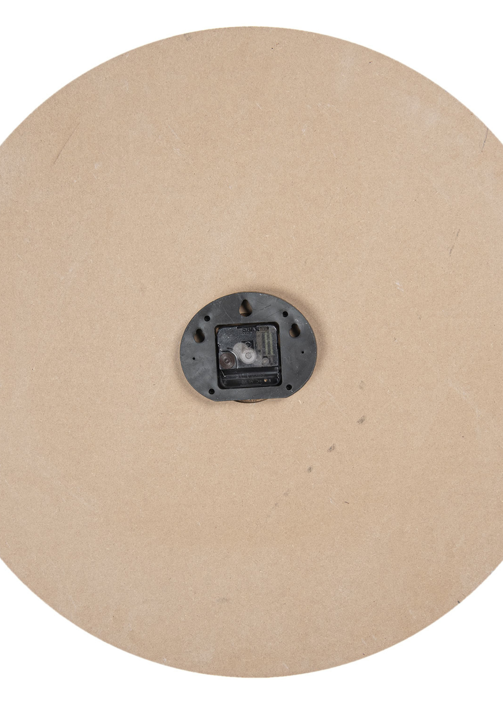 Clayre & Eef Horloge murale Ø 60*5 cm / 1*AA 5KL0151