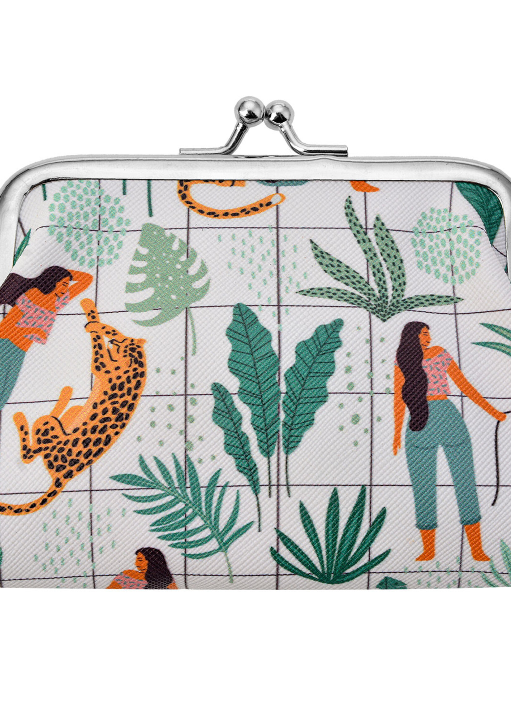 Clayre & Eef Portemonnee 12*8 cm meerkleurig MLSBS0038-24