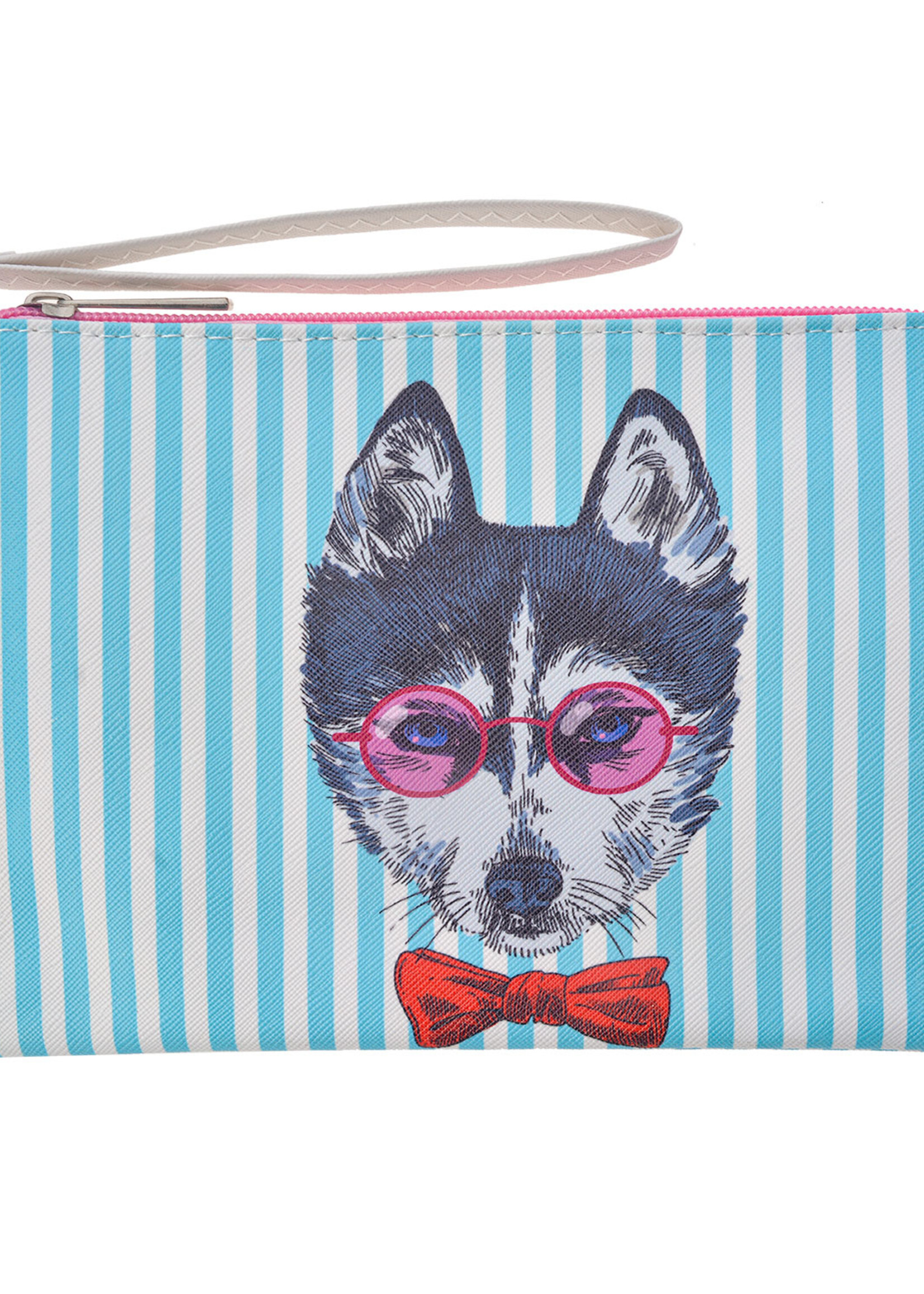 Clayre & Eef Toilettas 22*15 cm meerkleurig MLTB0024S