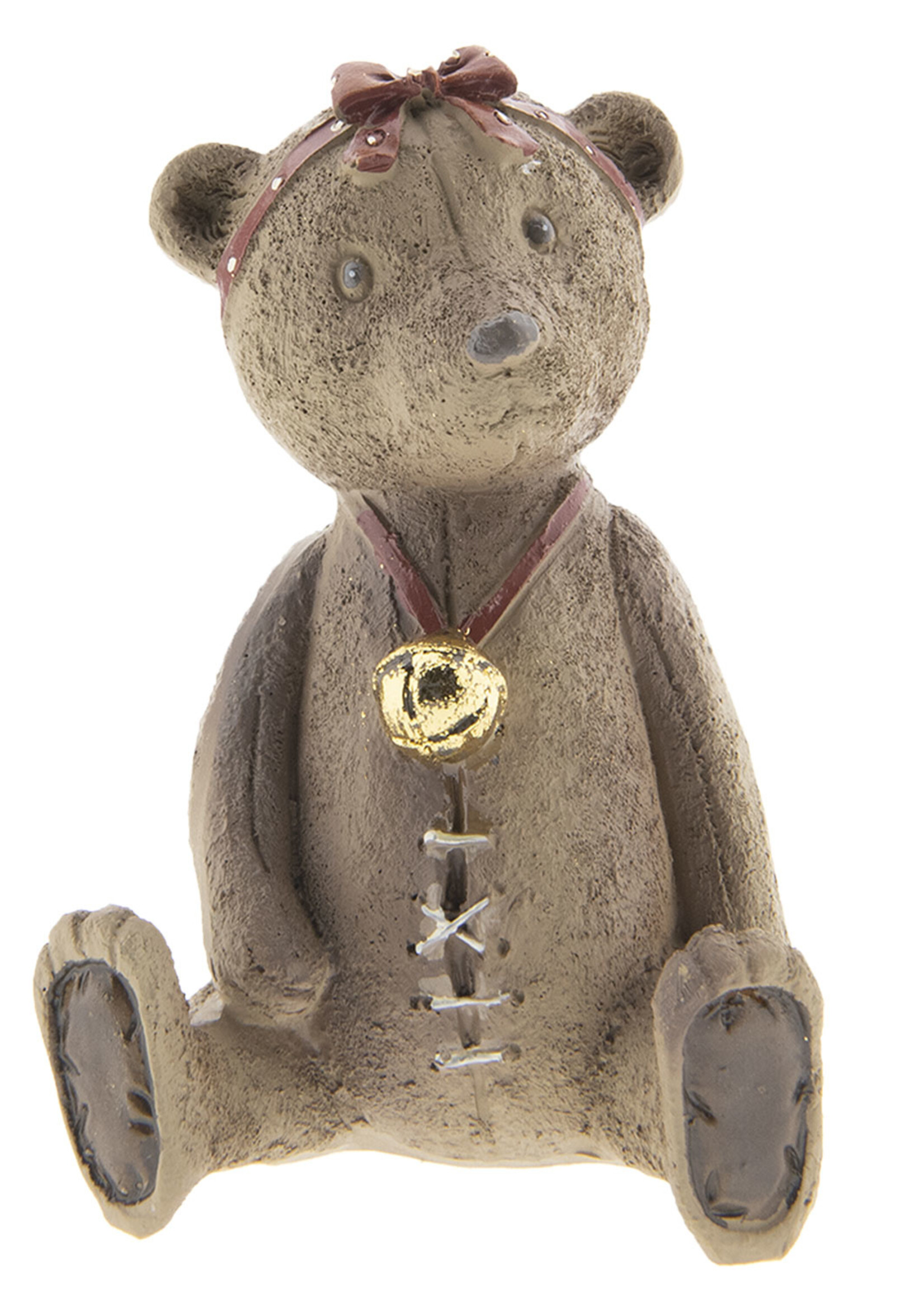 Clayre & Eef Decoratie beer 7*7*10 cm 6PR2405