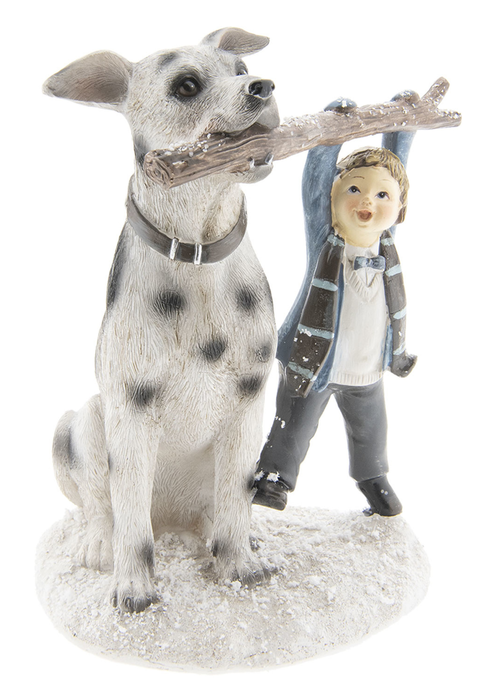 Clayre & Eef Décoration enfant avec chien 14*13*18 cm 6PR2408