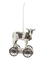 Clayre & Eef Vache sur roues 9*5*9 cm 6PR2412