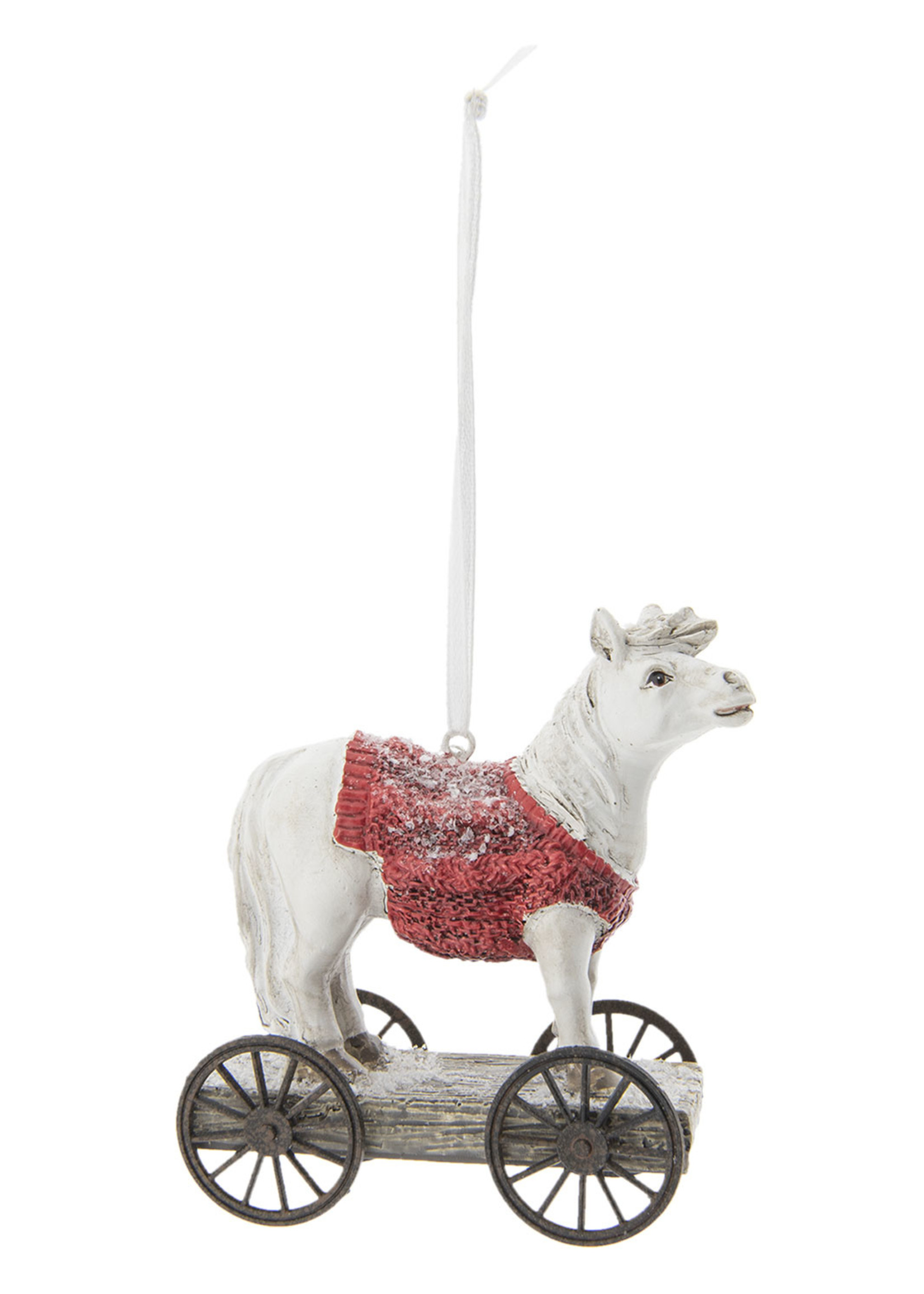 Clayre & Eef Cheval sur roues 9*5*10 cm 6PR2413