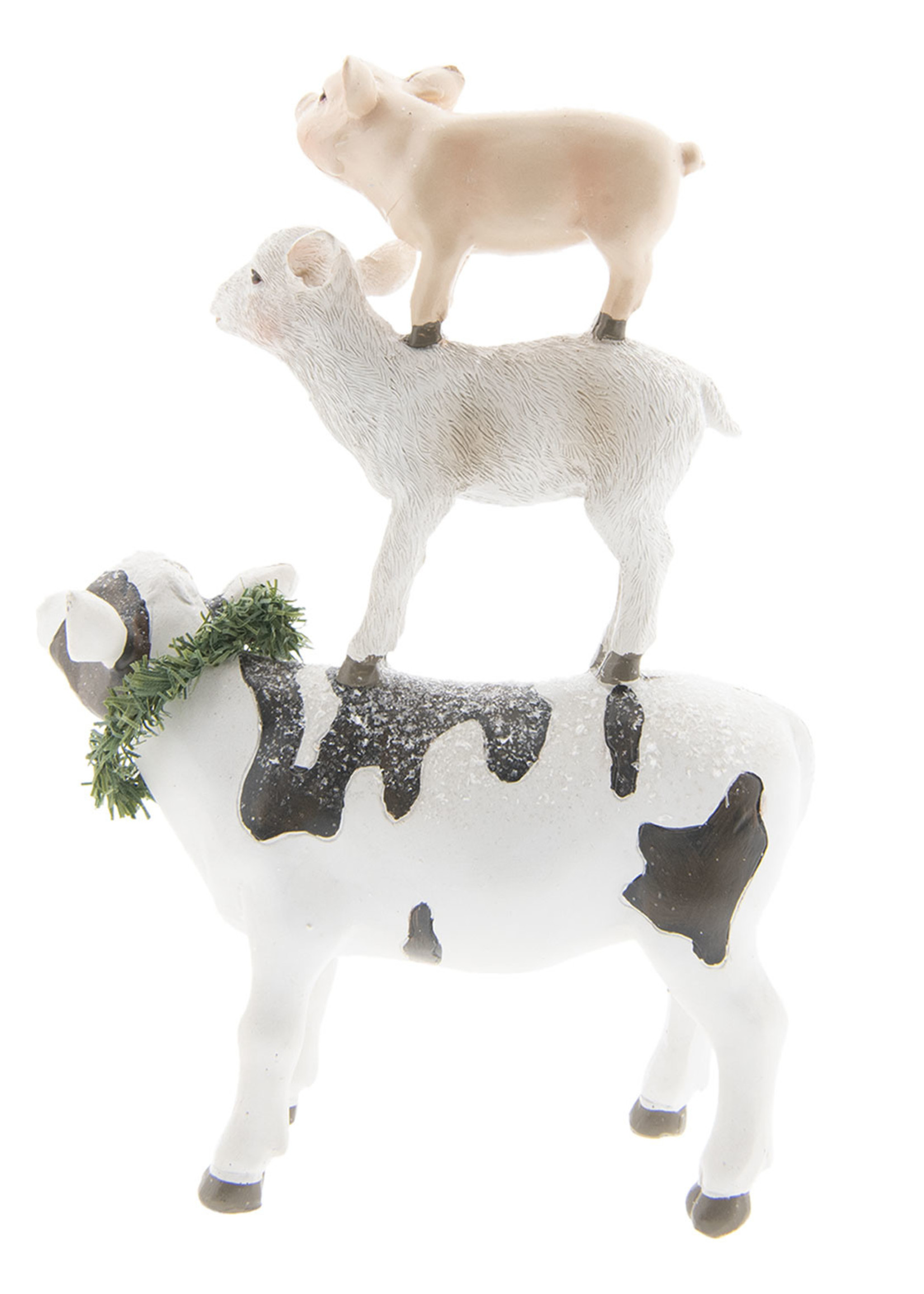 Clayre & Eef Decoratie dieren 14*6*19 cm 6PR2414