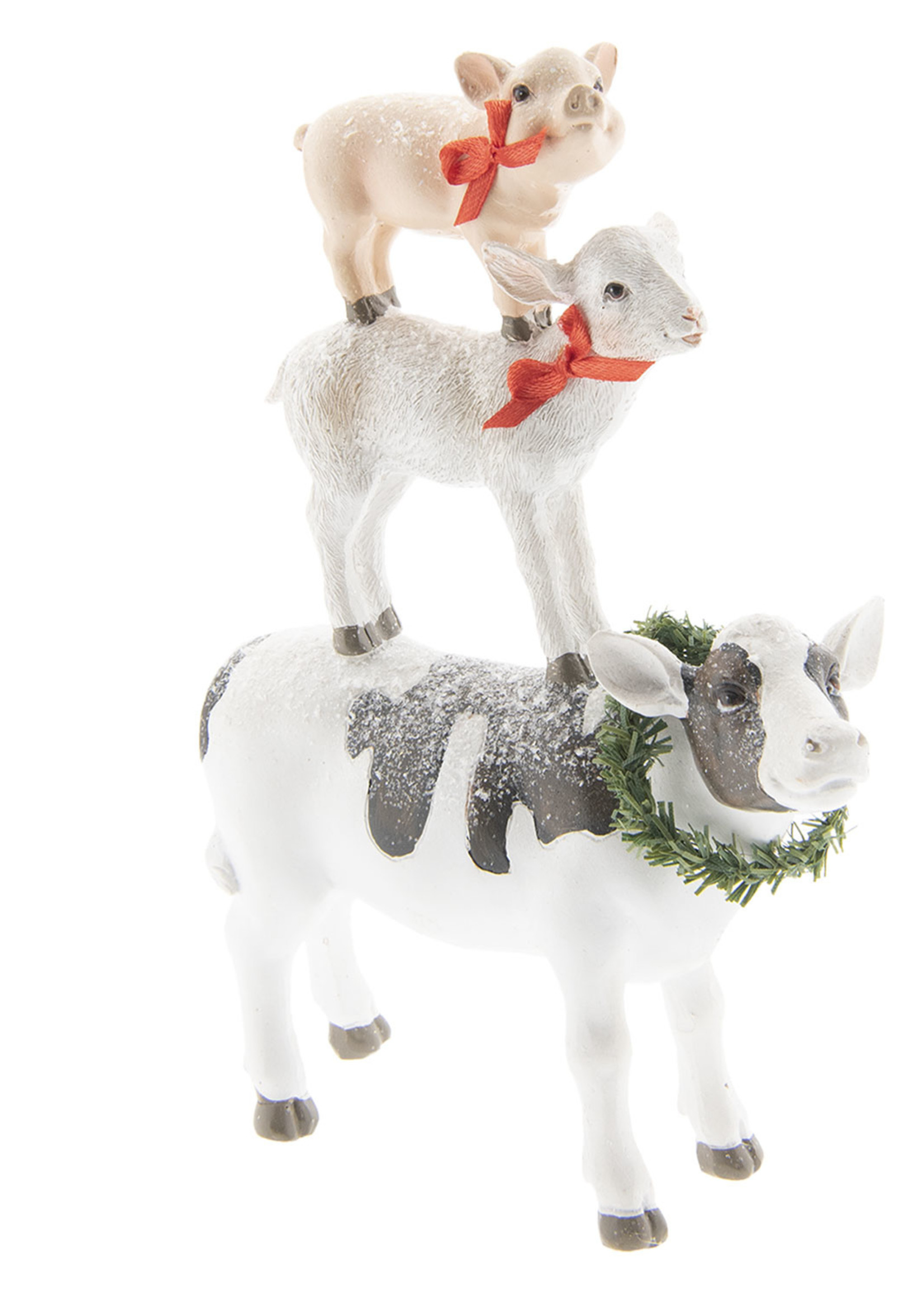 Clayre & Eef Décoration animaux 14*6*19 cm 6PR2414