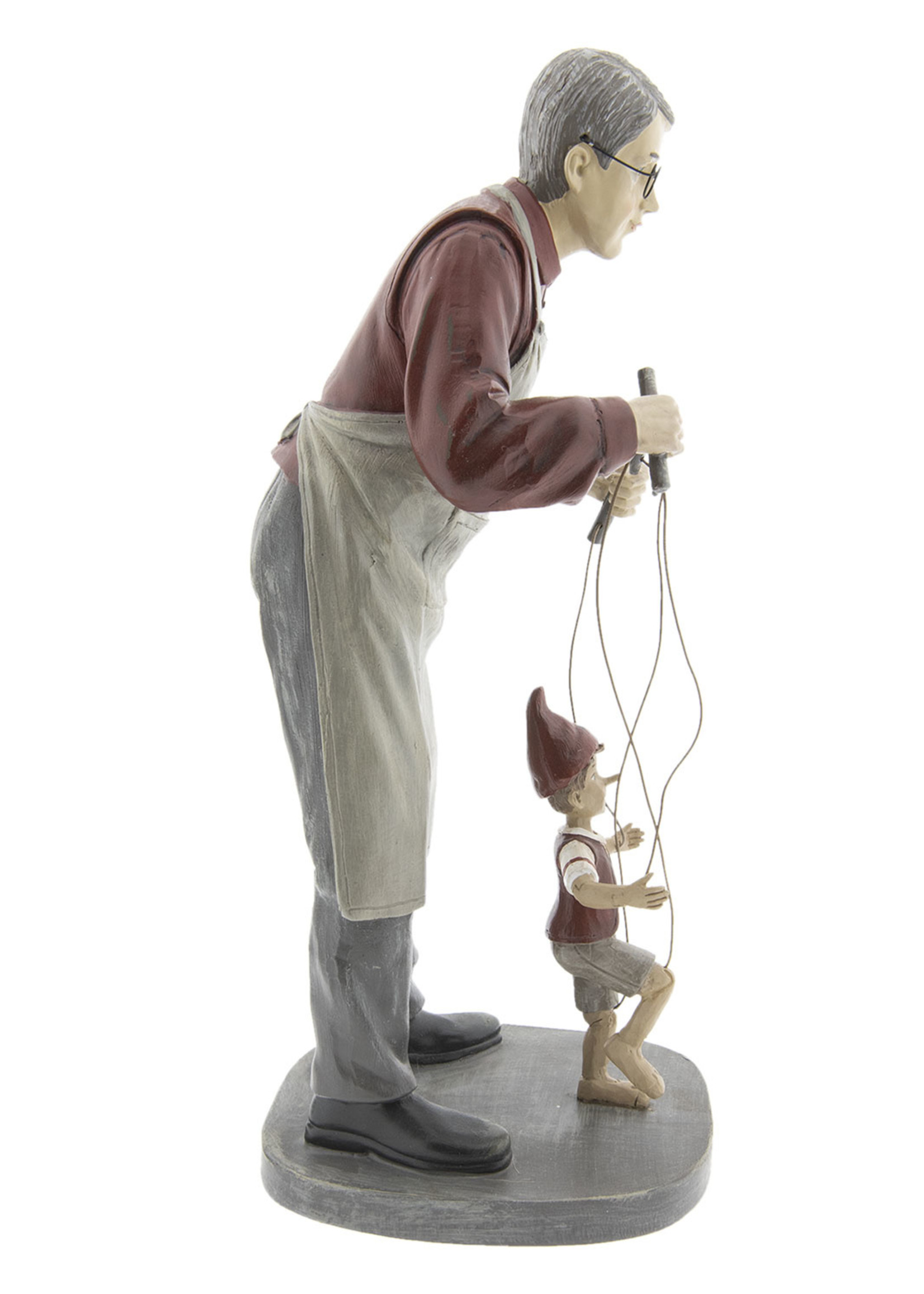 Clayre & Eef Décoration homme avec marionnette 16*14*36 cm 6PR2417