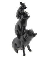 Clayre & Eef Décoration les cochons 14*8*25 cm 6PR2432