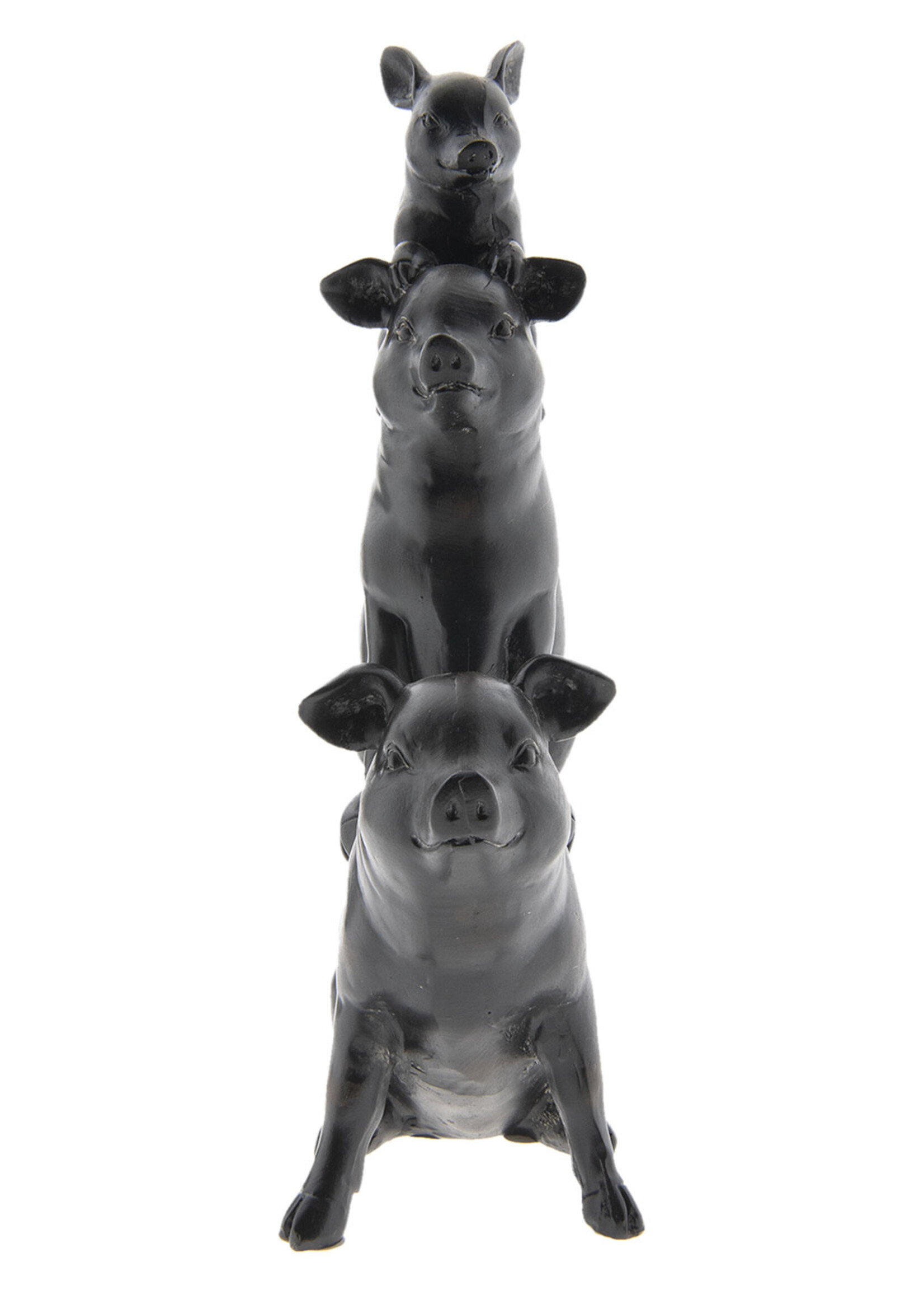 Clayre & Eef Decoratie varkens 14*8*25 cm 6PR2432