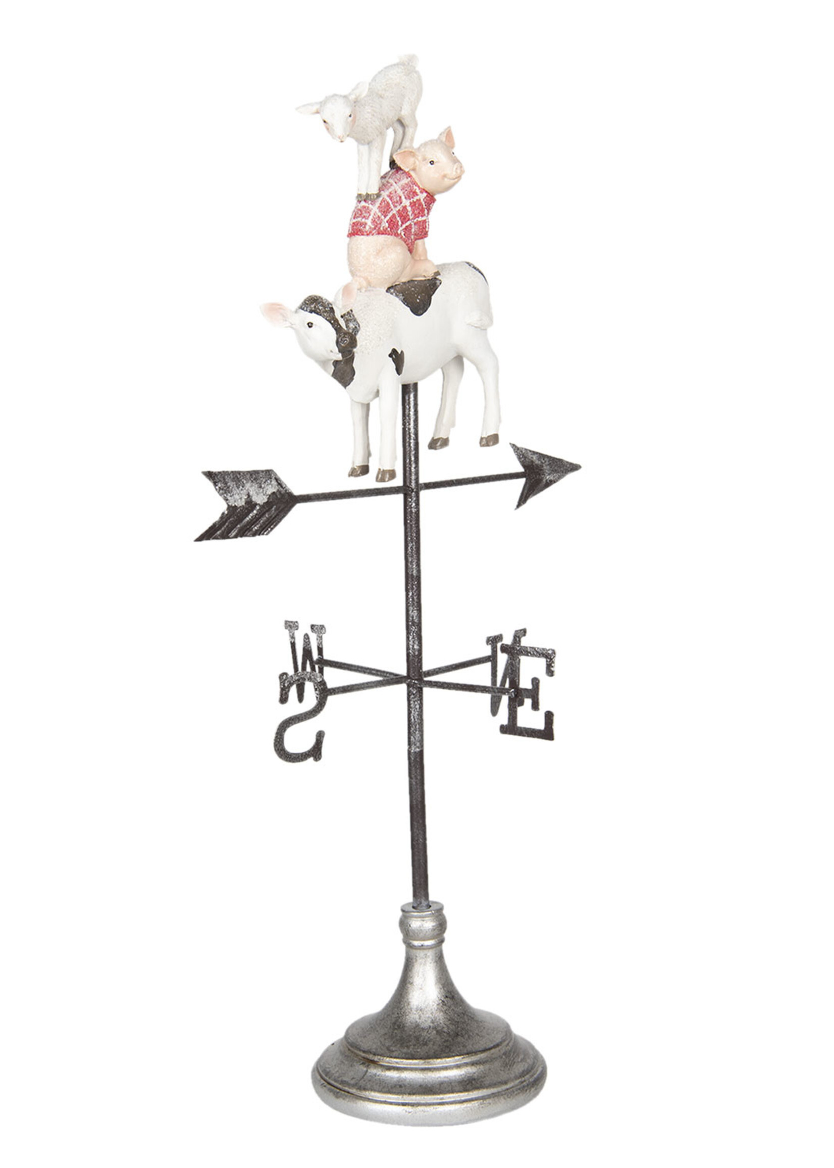 Clayre & Eef Decoratie windwijzer 31*24*62 cm 5PR0050