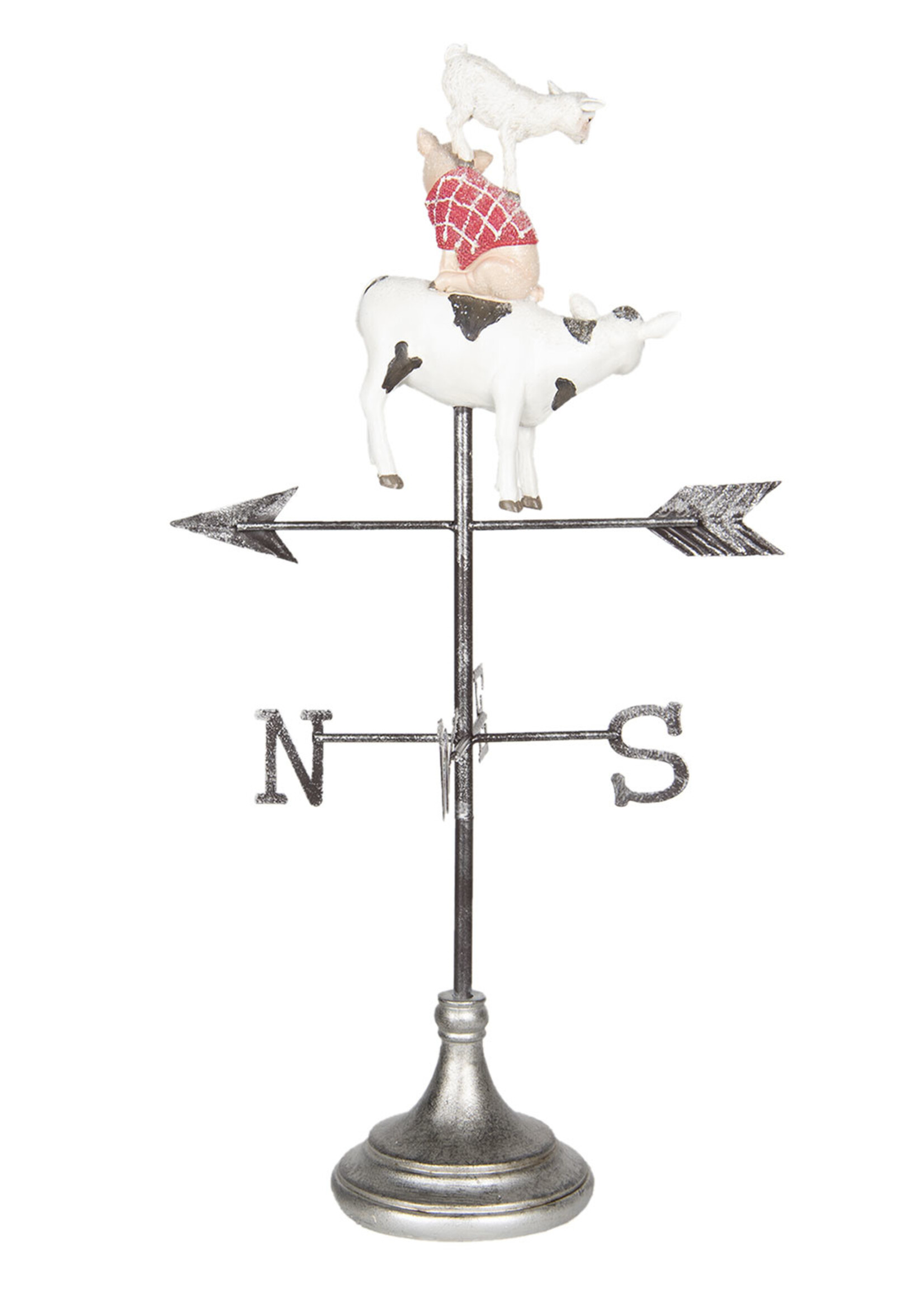 Clayre & Eef Décoration girouette 31*24*62 cm 5PR0050