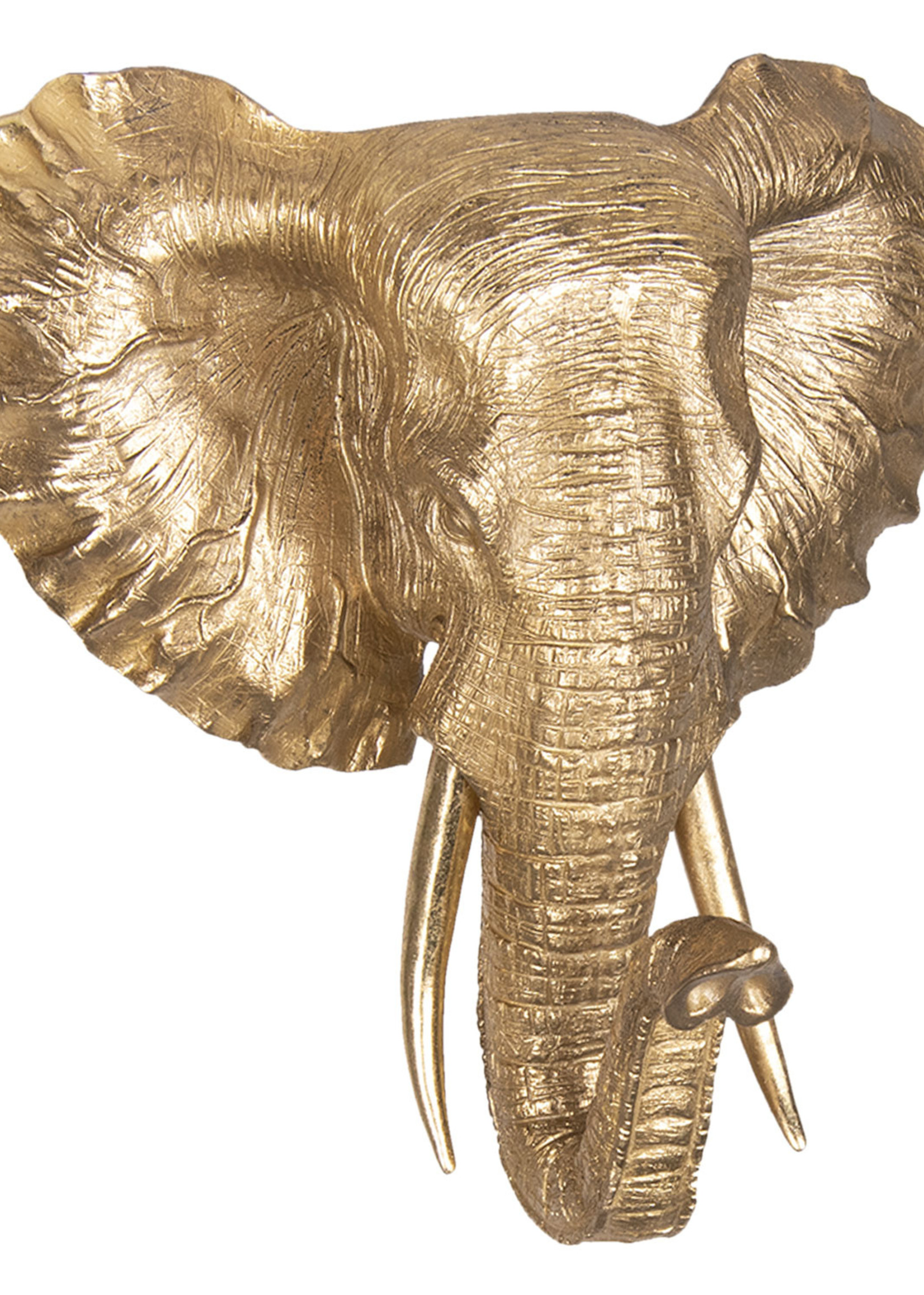 Clayre & Eef Décoration éléphant 44*23*42 cm 6PR2438