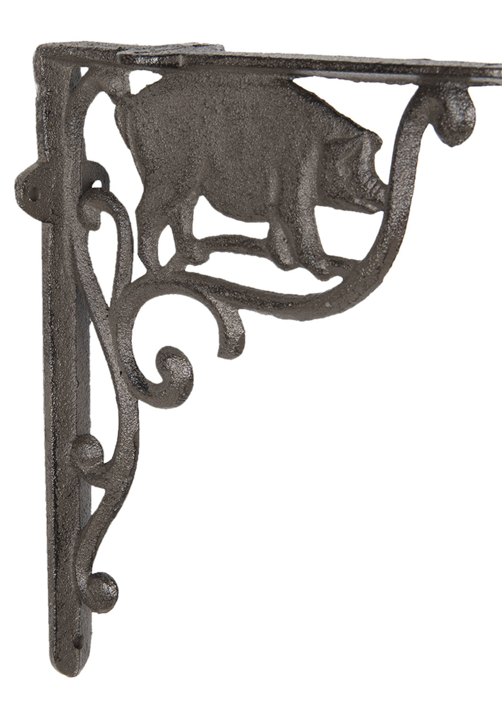 Clayre & Eef Potence murale cochon 22*25*5 cm 6Y3017