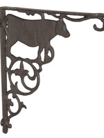 Clayre & Eef Potence murale vache 26*30*4 cm 6Y3018