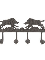 Clayre & Eef Kapstok wilde zwijnen 4 haken  41*7*20 cm 6Y3025