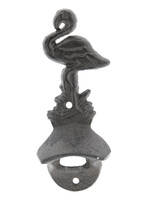 Clayre & Eef Flessenopener flamingo 7*4*16 cm 6Y3036