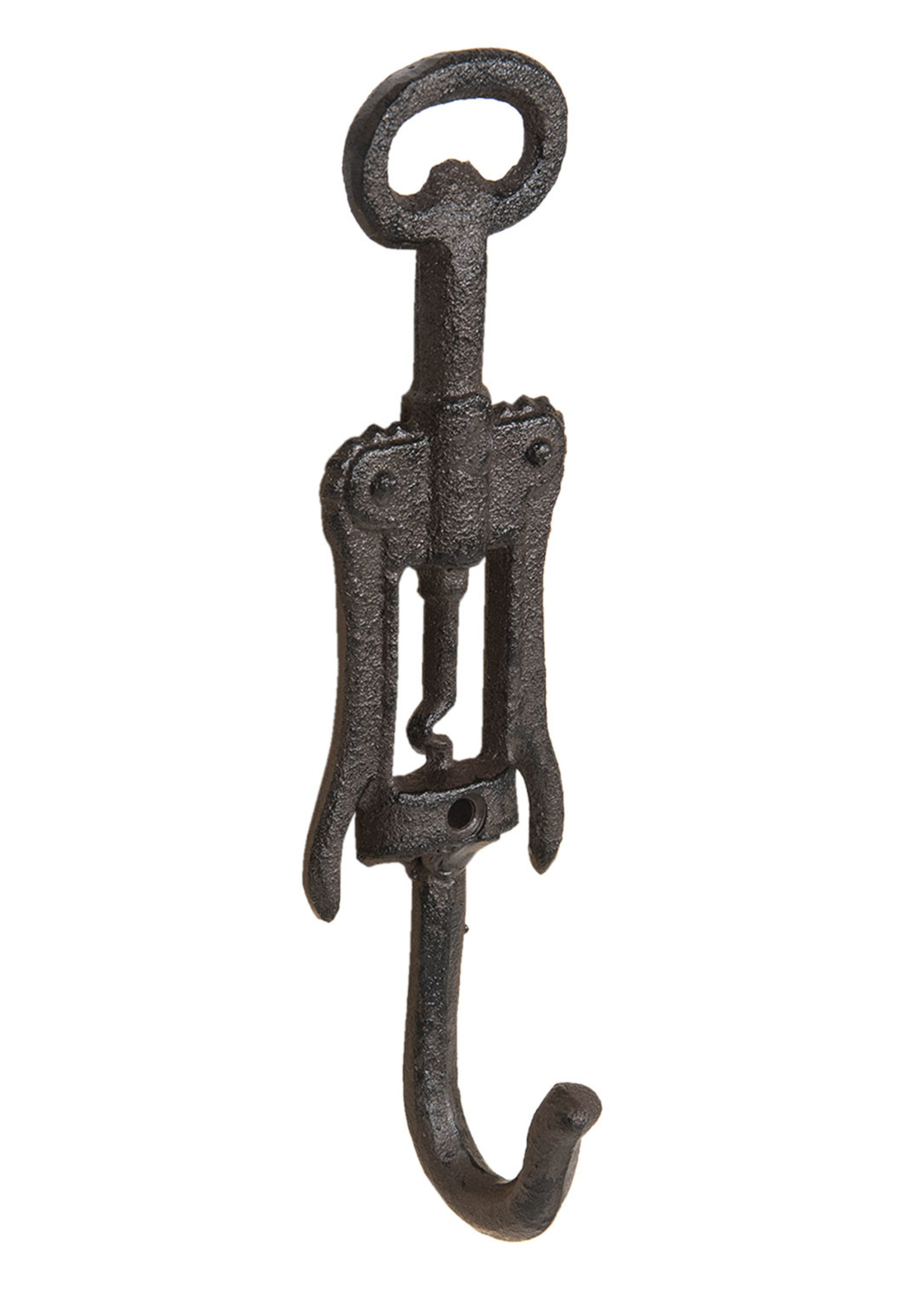 Clayre & Eef Wandhaak kurkentrekker vorm 5*4*20 cm 6Y3057