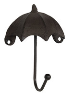 Clayre & Eef Crochet murale parapluie 10*5*13 cm 6Y3058