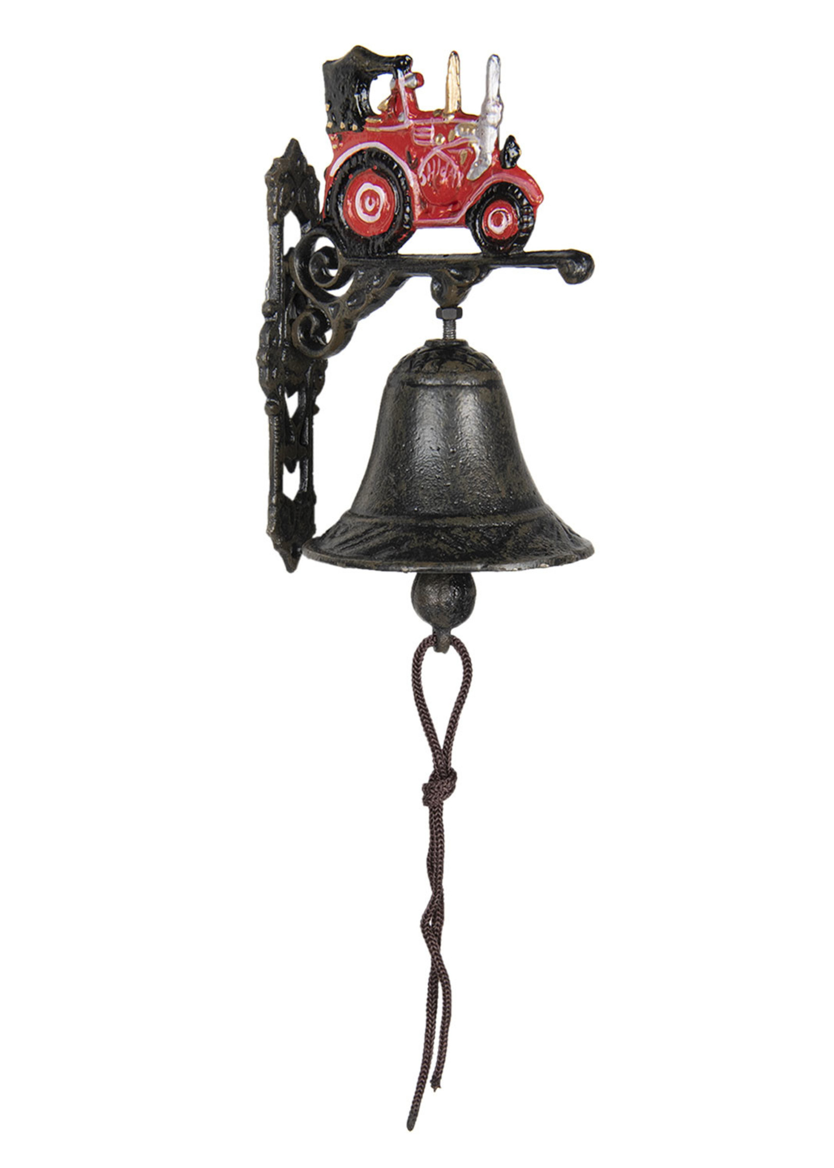 Clayre & Eef Cloche tracteur 13*10*20 cm 6Y3211