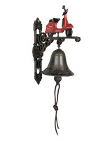 Clayre & Eef Bel met scooter 18*11*22 cm 6Y3212