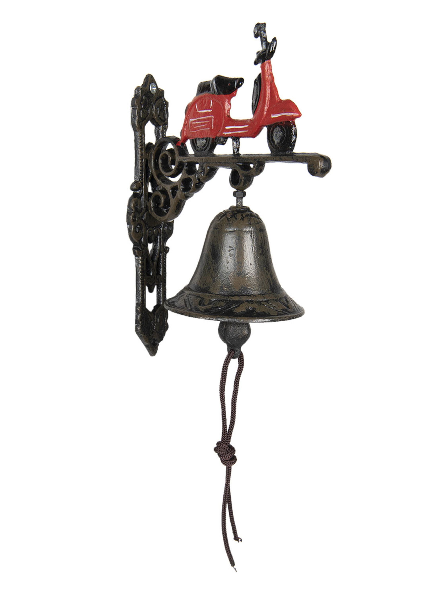 Clayre & Eef Bel met scooter 18*11*22 cm 6Y3212