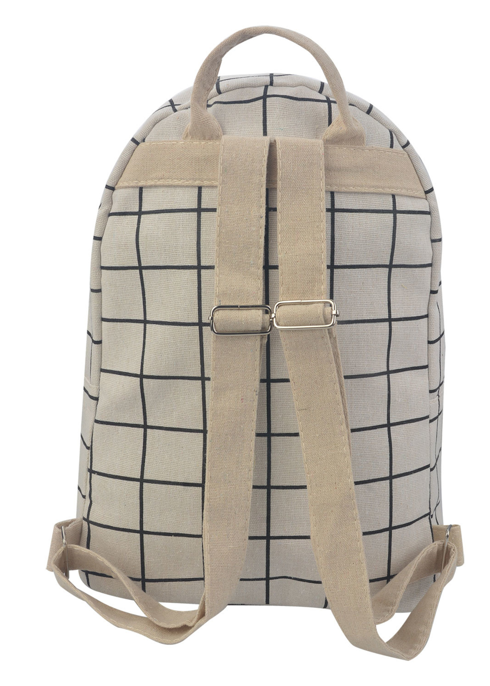 Clayre & Eef Rugzak 26*35 cm wit MLBAG0329