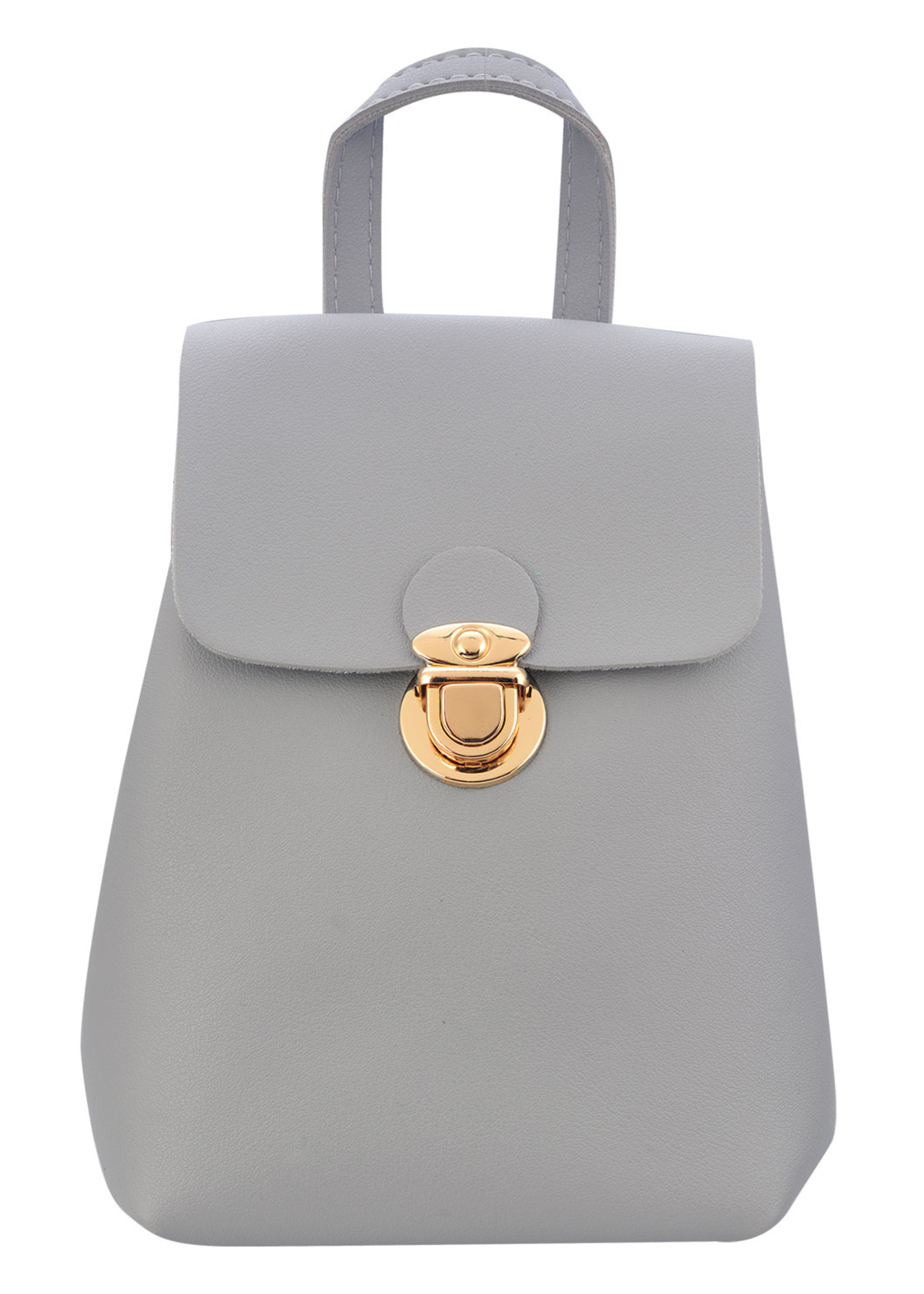 Clayre & Eef Tas 14*19 cm grijs MLBAG0335G