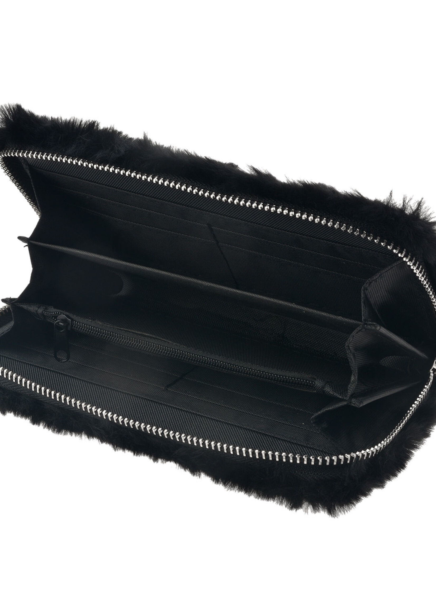 Clayre & Eef Porte-monnaie 19*10 cm noir MLPU0262Z