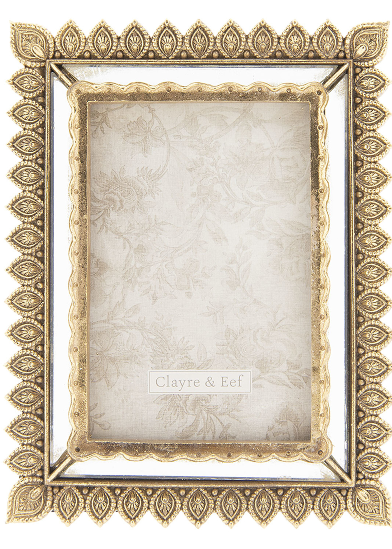 Clayre & Eef Fotolijst 16*2*21 cm / 10*15 cm 2F0582