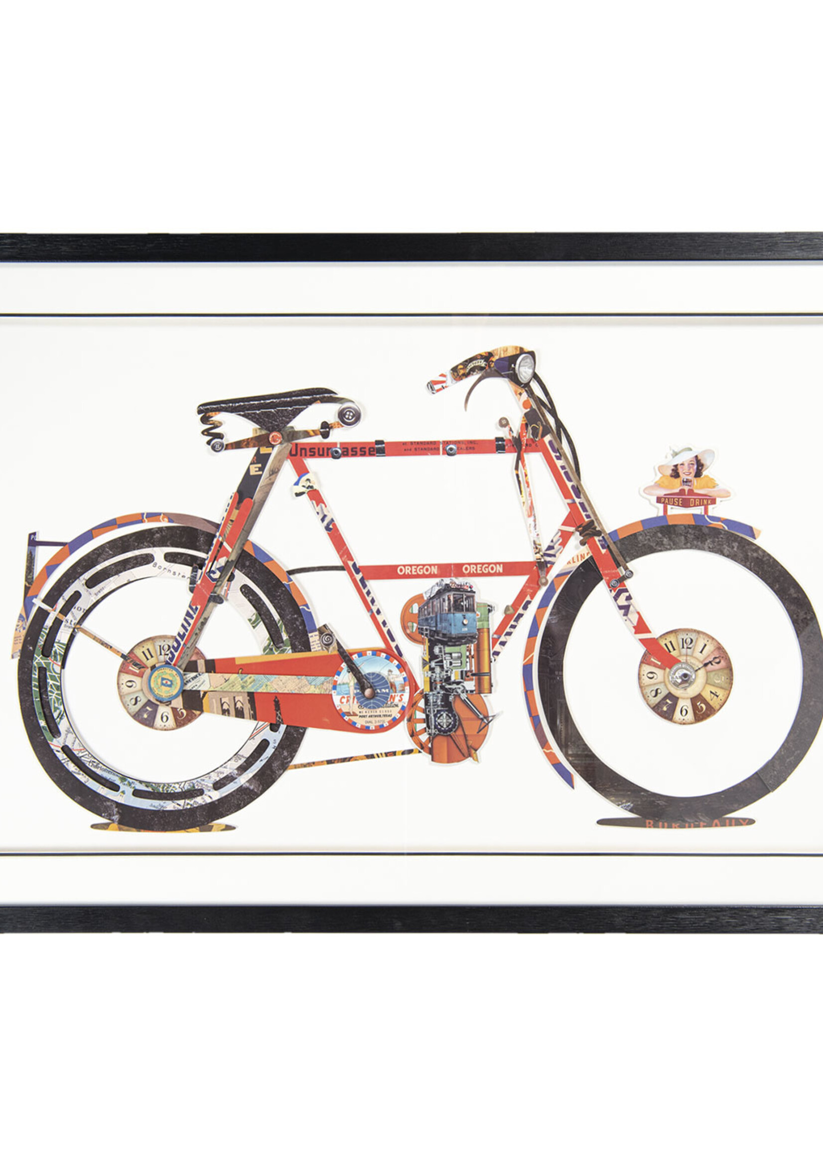 Clayre & Eef Schilderij fiets 107*4*69 cm 50318