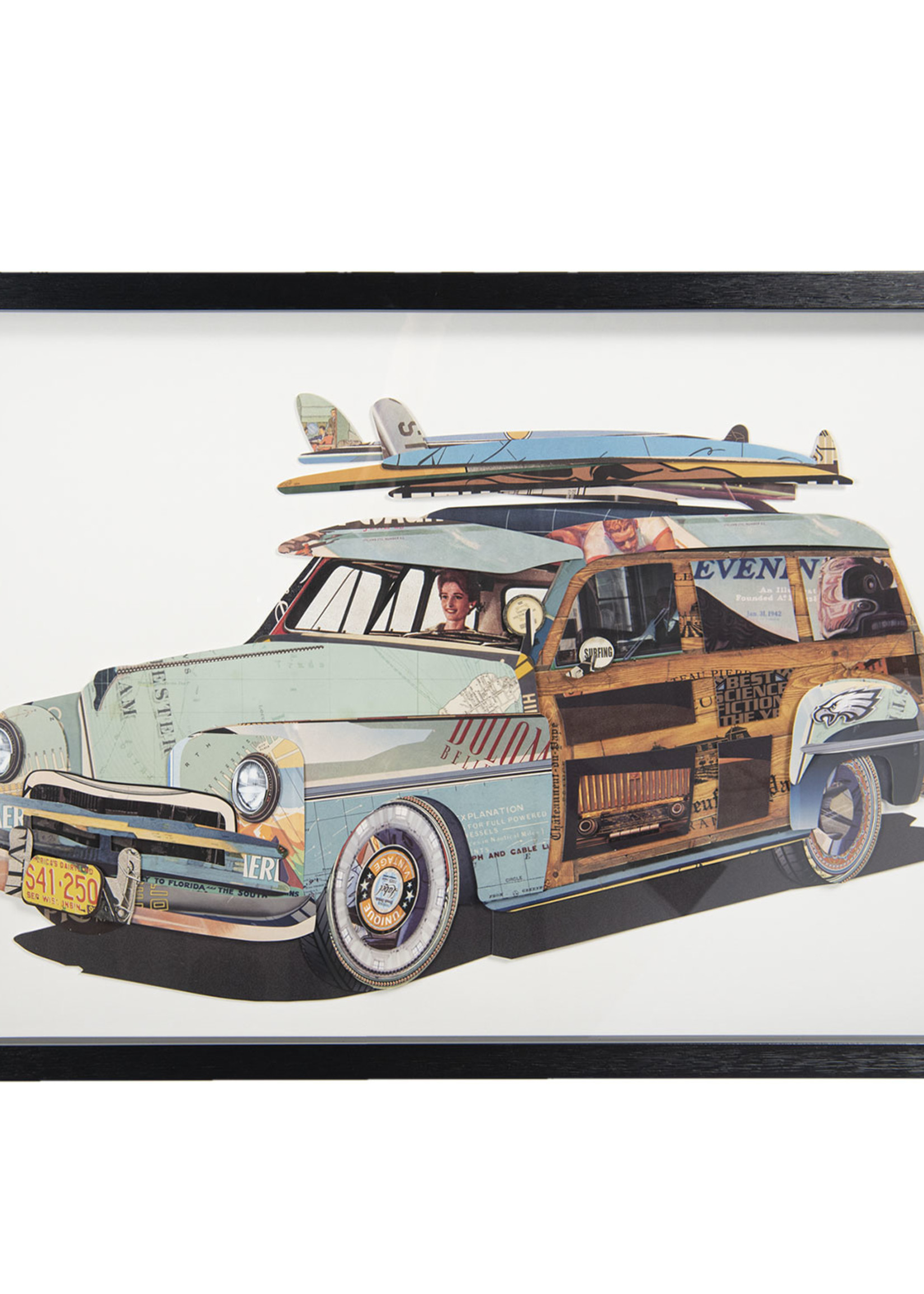 Clayre & Eef Peinture voiture 90*4*60 cm 50319