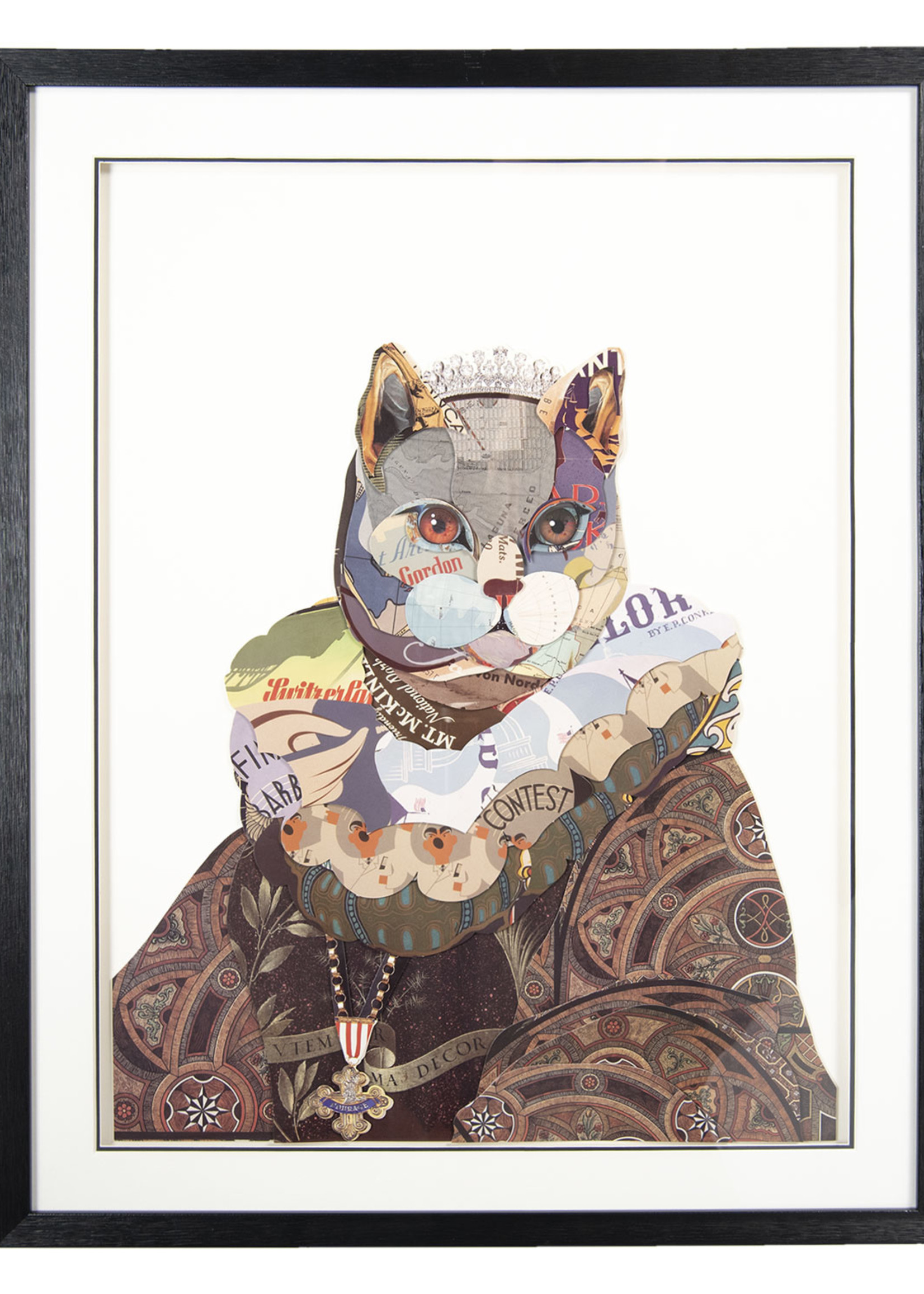 Clayre & Eef Schilderij kat 72*4*90 cm 50321