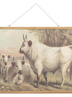 Clayre & Eef Carte murale vaches 100*2*75 cm 5WK0029