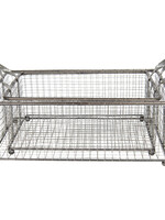 Clayre & Eef Ijzeren mand (2) 58*35*25 / 52*30*22 cm 5Y0550