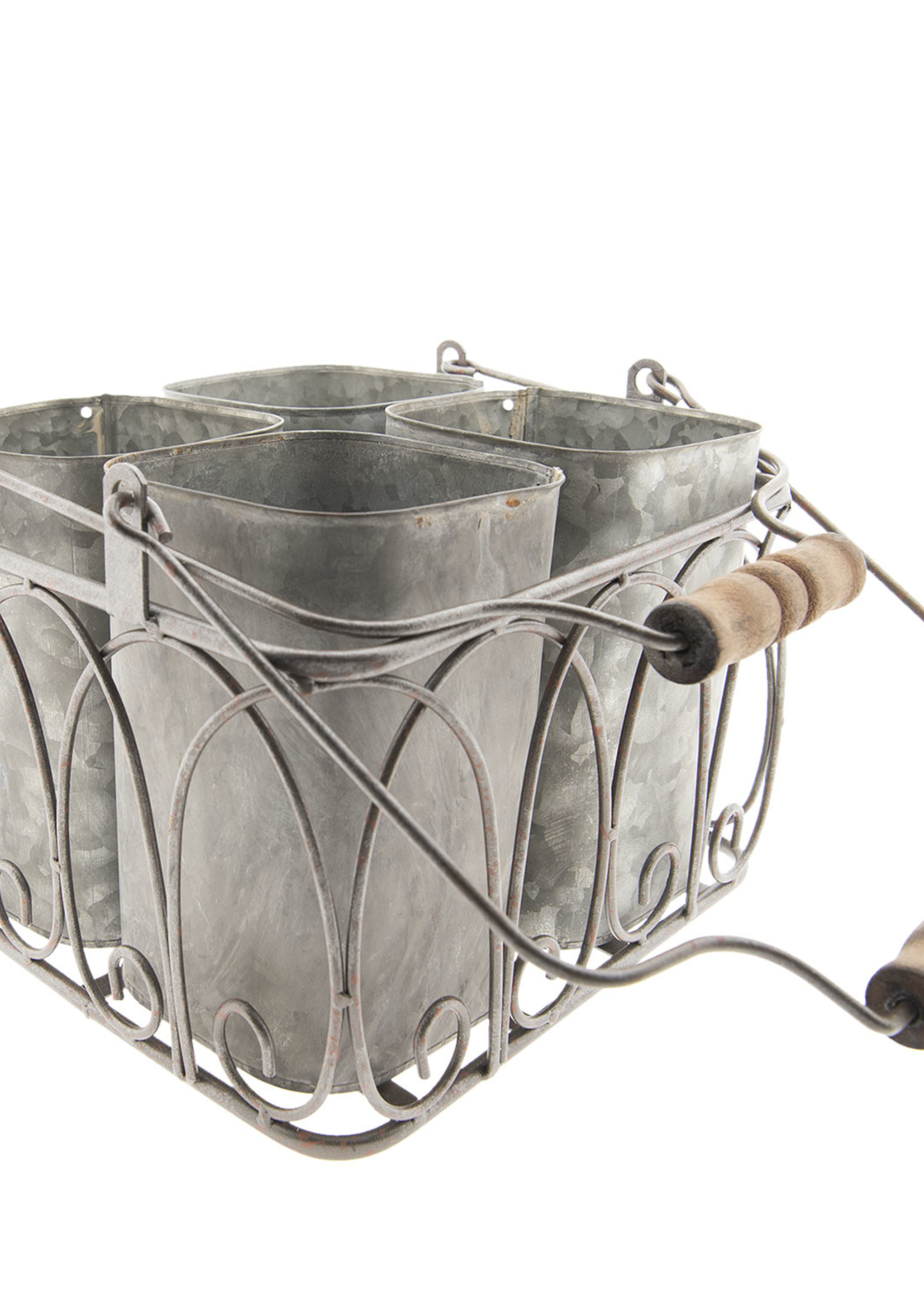 Clayre & Eef Range-bouteilles 25*24*24/39 cm 5Y0582